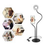 360 Rotating LED Ring Light with Phone Holder
