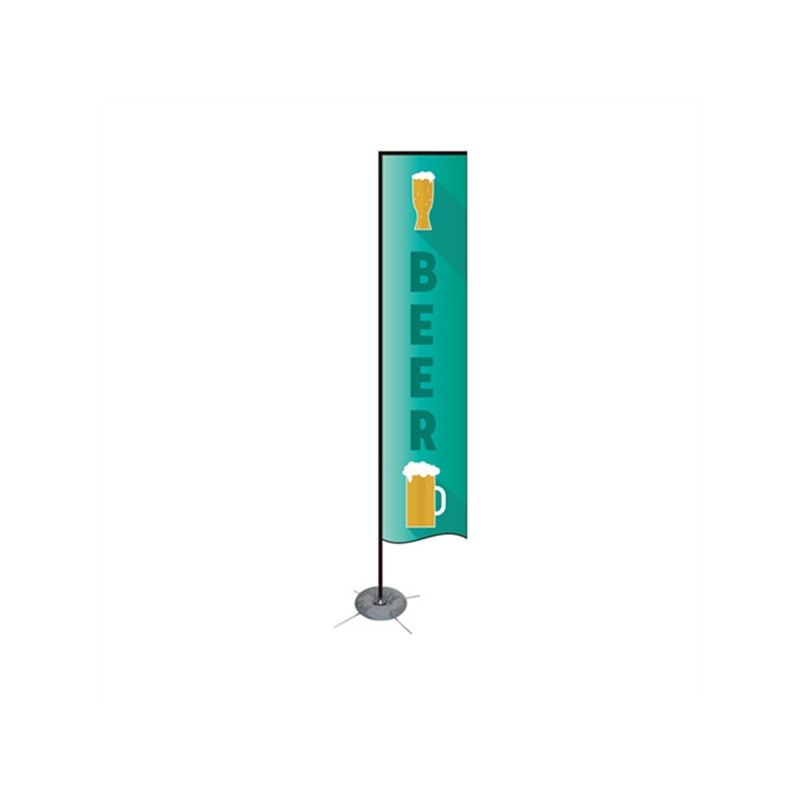 Single Sided Rectangular Flag - Large