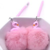 Novelty Soft Plush Flamingo Pens