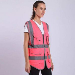 Hi-Vis Pink Safety Vest
