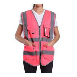 Hi-Vis Pink Safety Vest