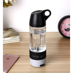 Water bottle Bluetooth speaker with mini compass