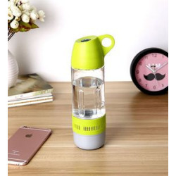 Water bottle Bluetooth speaker with mini compass