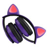 Lovely Cat Ear LED Flash Light Bluetooth Headphone