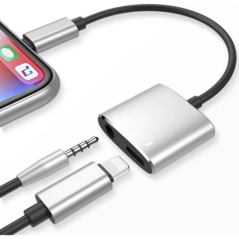 2 in 1 Audio/Charger Splitter for Devices