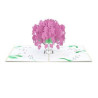 3D Greeting Card Orchid Bouquet Pop Up Card
