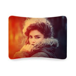 10ft Wave Series Floor Display - Curved-Single Side