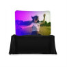 8ft Wave Series Table-Top Display - With Graphic