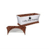 8ft Supreme Fit Curve Table Throw - Front Panel