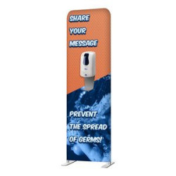 Double Sided Wave Sanitizer Display Stand