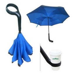 Umbrella - Cup Holder Handle - Inverse Opening