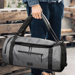 Waterproof Weekender Duffle Bag with Shoe Compartment