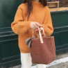 Plush Sherpa Tote