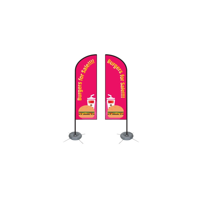 Double Sided Feather Flag - Small
