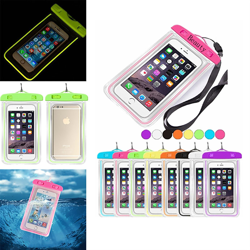 Glow In Dark Waterproof Cell Phone Bag