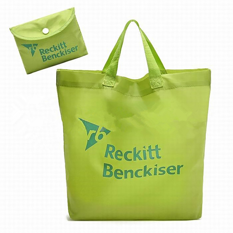 Foldable Tote Bag w/ Snap Closure
