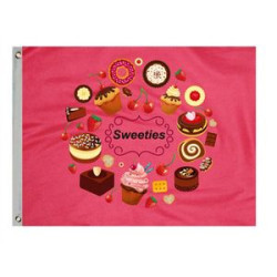 Single Sided Full Color Flag - 5' x 8'