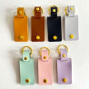 Mini Photo Leather Keychain