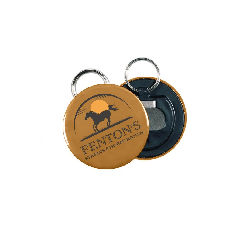 Bottle Opener Button Plastic Backing w/ Split Ring