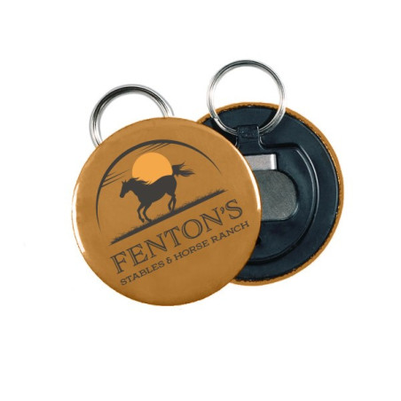 Bottle Opener Button Plastic Backing w/ Split Ring