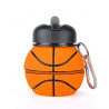 Novelty 13 oz Basketball Shape Folding Water Bottle