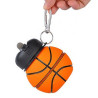 Novelty 13 oz Basketball Shape Folding Water Bottle