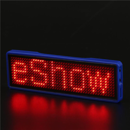 LED Name Tag Red