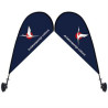 Mini Teardrop Flag - Double Sided Suction Cup(50pcs)