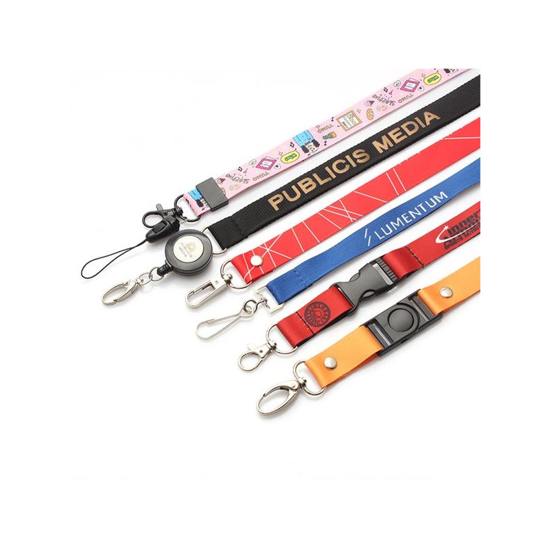High quality neck custom polyester woven lanyards