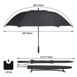 Double Layer Umbrella - Automatic Inverse Opening