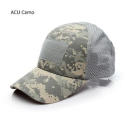 Camouflage Baseball Cap with Adjustable Front Patch