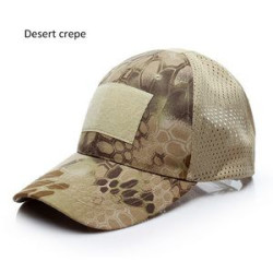 Camouflage Baseball Cap with Adjustable Front Patch