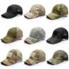Camouflage Baseball Cap with Adjustable Front Patch