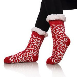 Mid-Tube Patterned Christmas Stocking