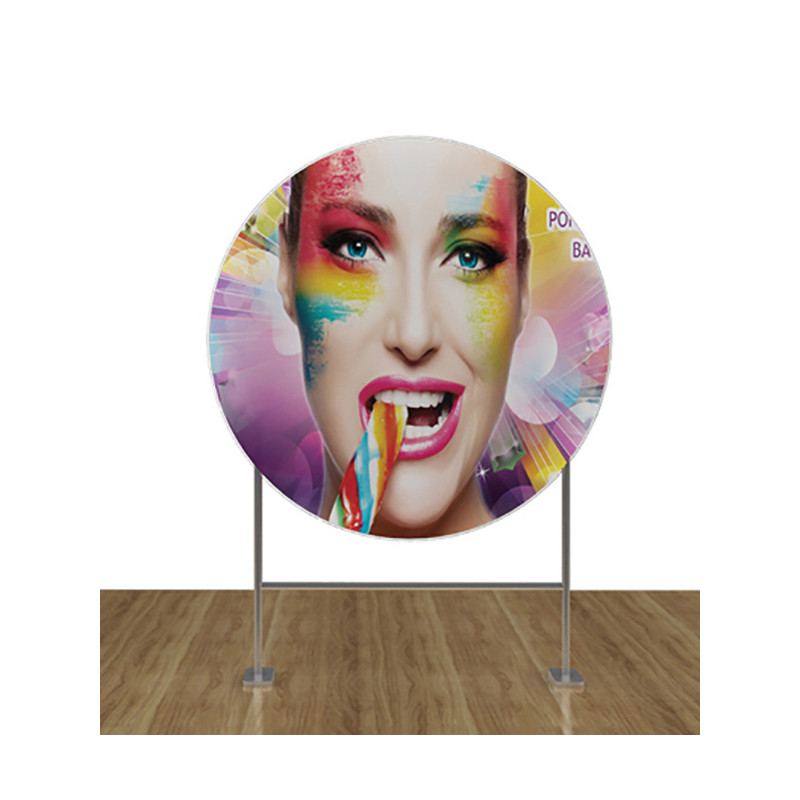 3FT Double Sided Circle Backdrop