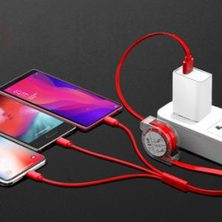 Retractable 3 in 1 USB Cable