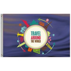 Single Sided Full Color Flag - 4' x 6'