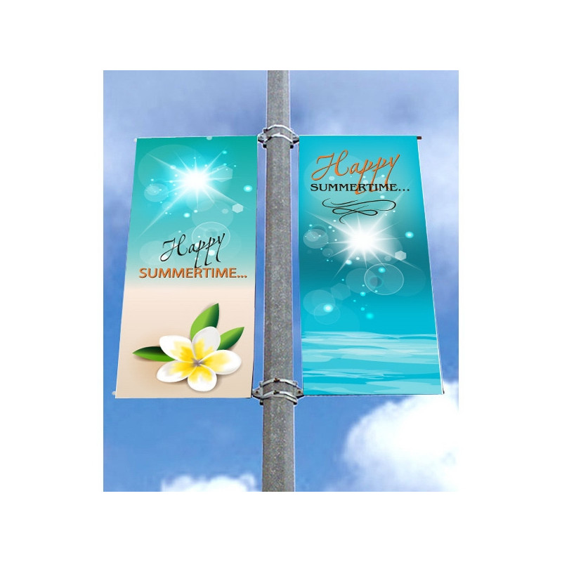 24" Double Sided Pole Banner