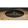 Indoor and Outdoor Rubber Backing Logo Mat Circular Shape 6ft