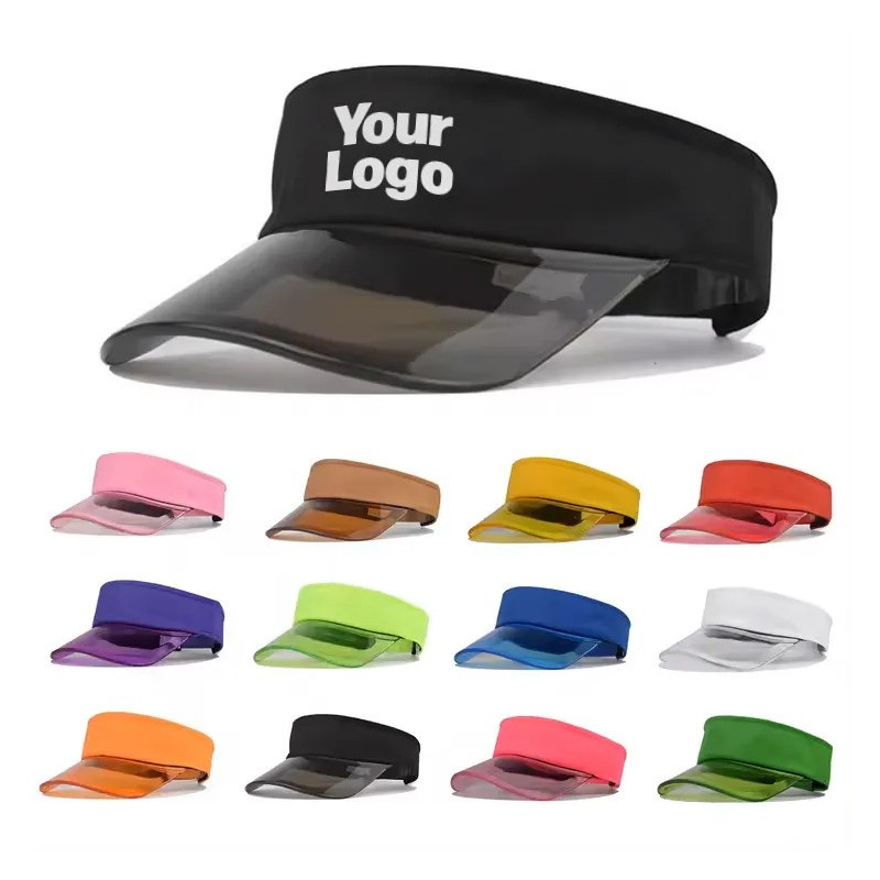 PVC Sunshade Hat Visor Caps