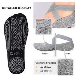Sleek Strap Design Socks with Comfort Grip