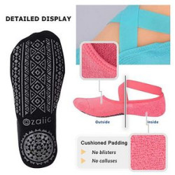 Sleek Strap Design Socks with Comfort Grip