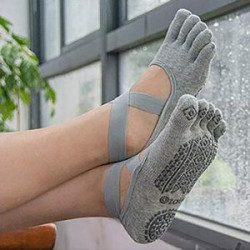 Sleek Strap Design Socks with Comfort Grip