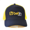 Custom Two-Tone Cotton 5 Panel Trucker Mesh Cap with Logo