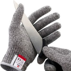 NoCry Cut Resistant Gloves - Ambidextrous, Food Grade, High Performance Level 5 Protection.