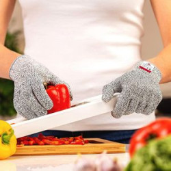 NoCry Cut Resistant Gloves - Ambidextrous, Food Grade, High Performance Level 5 Protection.
