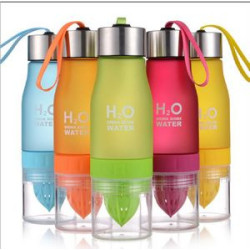 650ml Frosted Sport Water Bottles with Infuser