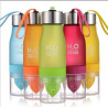 650ml Frosted Sport Water Bottles with Infuser