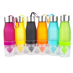 650ml Frosted Sport Water Bottles with Infuser
