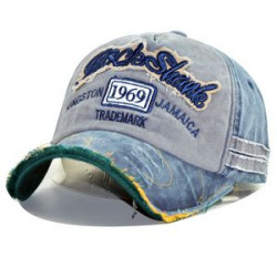 Unisex Cotton Baseball Cap - Distressed